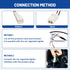 Anina QC3.0 USB Car Charger for Toyota - 18W Dual USB Port Powered by Cigarette Lighter, Digital Voltmeter, Flush Mount