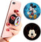 (3 Pack) Multifunction Cell Phone Stand Finger Holder - Blue Watercolor Purple Foldable Kickstand
