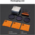 K&F Concept 77mm Star Filters Kit (3 PCS) - 4, 6, 8 Points Cross Screen Starburst Filters with 18 Layer Coating