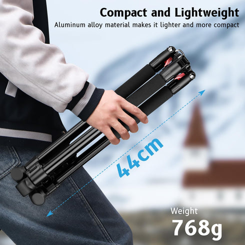 Victiv 6.56ft/200cm 360 4.4lb/2kg Light Stand for Photography, Adjustable Aluminum Tripod with Ball Head, Compact Light