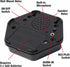 Talking Products Voice Recordable Sound Button, 80 Seconds, Black, Personalised Classroom Buzzer