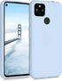 kwmobile Case Compatible with Google Pixel 4a 5G, Soft Slim Protective TPU Silicone Cover - Light Blue Matte