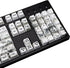 MOLGRIA Keycaps 110 Set Ink Panda for Full Sized Keyboard, Custom PBT OEM Profile with Japanese Font for Cherry MX
