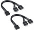 FdcLixuvol PC Power Switch Splitter, 2-Pack 9 Pin Motherboard Jumper Splitter 1 Female