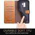 SUANPOT for Samsung Galaxy S9+ / S9 Plus Wallet Case - RFID Blocking Credit Card Holder, PU Leather Flip Folio (Light