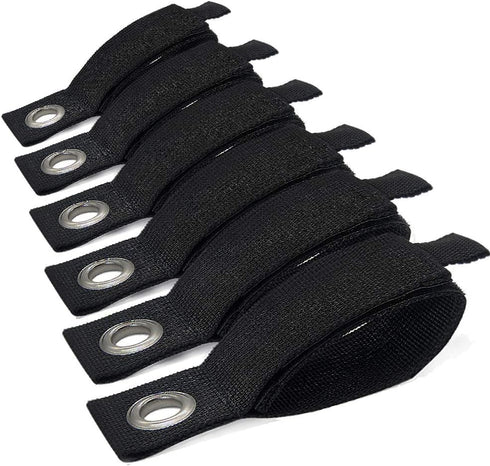 6 PCS Extension Cord Holder, Heavy Duty Cable Organizer Straps for Cords, Hoses, RV, Boat, and Garage