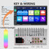 Podofo Car Stereo 2 Din 7 Inch MP5 Player, HD Touch Screen Bluetooth Multimedia, USB SD Aux-in, Double Din Autoradio