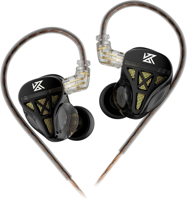 KZ DQS Wired Earbuds Dynamic Driver in Ear Monitor Headphone Semi-Open HiFi Bass Earphone 2pin 3.5mm Gaming Earbuds
