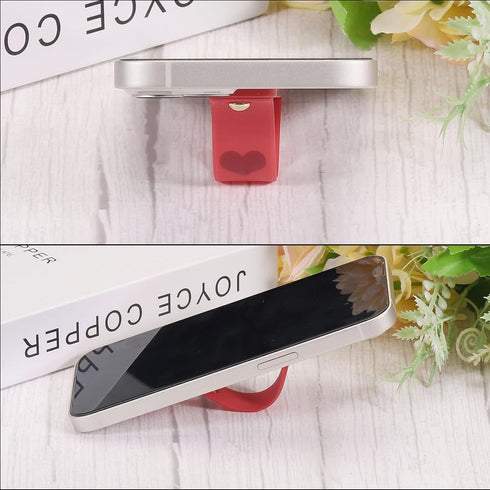 MECCANIXITY 2 Pcs Phone Loop Finger Holder Silicone Phone Strap Grip Holder Cell Phone Grip Stand for Most Smartphones