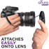 Altura Photo 5 Pcs Lens Cap Keeper - Camera Lens Cap Leash for DSLR & Mirrorless Lenses - Tether/Lens Holder for Canon,