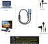 MillSO Headset Splitter for 2 TRRS Headphones or Mics - 3.5mm Jack Adapter Male to 2 Dual Female