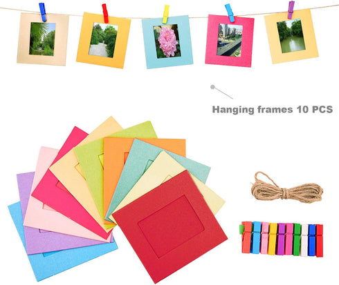 Sunmns 6 in 1 Colorful Bundle Kit Accessories for Fujifilm Instax Mini 12 11 9 8 90 70 Camera, Includes Film Sticker &