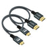 Twozoh Mini HDMI to HDMI Cable 1FT 2 Pack, Nylon Braided HDMI