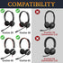 SOULWIT Replacement Ear Pads Cushions for Jabra Evolve 65/40/30/20 Headphones, Earpads for Jabra Evolve 65UC 65MS/ 40UC 40MS/ 30US 30II/ 20SE 20UC 20MS Headset - Evolve 65 CG Black