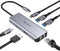 LENTION 6-in-1 USB C Hub with Gigabit Ethernet, 4K@60Hz HDMI, 100W PD Fast