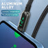 AICase iPhone Charger Cable - 6.4ft Nylon Braided Charging Syncing Cord with LED Display for iPhone 13/12/11/X