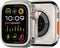 amBand 3 in 1 Metal Case for Apple Watch Series 9/8/7 45mm, Rugged Bumper Protector with Watch Crown and Back Cover