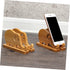 WOONEKY Bamboo Elephant Phone Holder - Sturdy Desk Stand