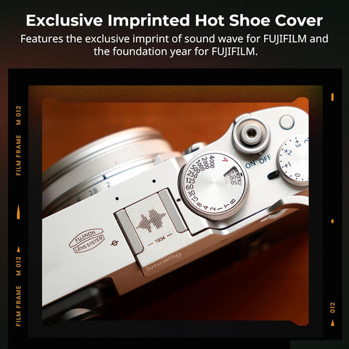 SmallRig Thumb Grip with Hot Shoe Cover for FUJIFILM X100VI / X100V (Silver) - 4566