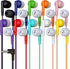 10 Pack Multi Color Kid's Wired Earbud Headphones, Disposable & Individually Bagged, Perfect for Schools & Libraries.