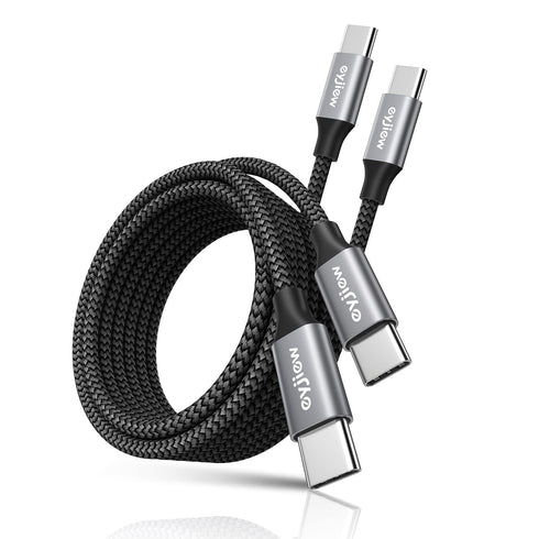 12FT USB C to USB C Cable (2-Pack), 60W PD Long Fast Charging Cord for iPhone 15/15 Pro/Samsung Galaxy S23