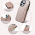 Delidigi Wallet Case for iPhone 14 Pro Max with Card Holder, Compatible with Mag-Safe, Flip PU Leather Zipper Pouch