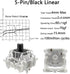 Gateron G Pro 3.0 Black Switches for Mechanical Keyboards, 5-Pin 60gf Linear/Pre Lubed/Silent/RGB Switches (36pcs,