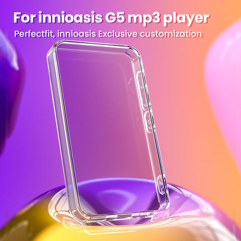 innioasis G5 Mp3 4.61 2.56 0.47inches Crystal Clear Case Only Fit Player Sold from Store Case Size: x x
