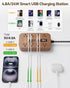 kakahigh 5 1625W 8 6 Walnut Power Strip with USB Ports - FT Wood Power Strip, Decorative Extension Cord with AC Outlet