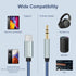 USB C to 3.5mm Audio Aux Jack Cable (4.3ft, 2-Pack) - USB C to 3.5mm Headphone Car Stereo Cord, Compatible with Samsung Galaxy S23 S22 S21 S20+ Note 20, Google Pixel 3 4 5 XL, iPad