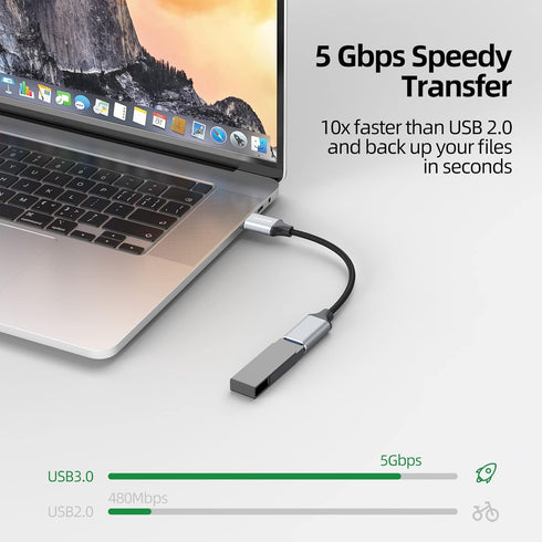 Short USB Extension Cable 6 inch 10 Pack, USB 3.0 A Male to Female Compatible with Flash Drive, Printer, Camera