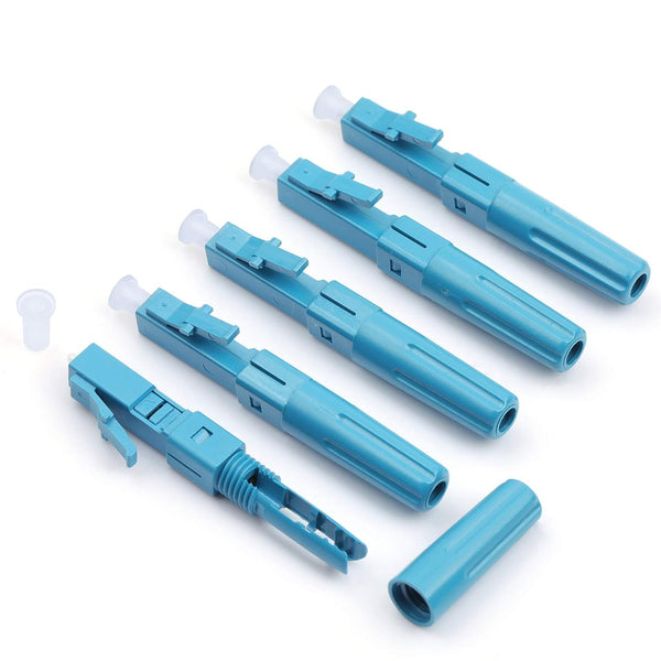 FTTH LC UPC or APC Optical Fiber Cable Quick Connectors LC Fast Connector Adapter Single Mode SM9/125 (5pcs)