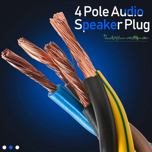 10 Pack NL4FC Speaker Adapter Connectors, 4 Pole Audio Plug Twist Lock Compatible with Speakon, NL4FX