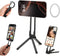 FuGuiHui Magnetic Phone Tripod Magnetic Smartphone Stand Aluminium Mini Tripod Pocket Cell Phone