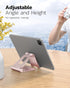 Nulaxy Dual Folding Cell Phone Stand, Fully Adjustable Foldable Desktop Phone Holder for Phone 15 14 13 12 11 Pro Xs Xs