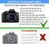 TKDY Dummy Battery ACK-E18 Power Supply Kit for Canon R50, R100, R8, R10, RP, Rebel Cameras