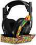 MightySkins Carbon Fiber Skin for Astro A50 Wireless Headphones + Base Station (Gen 4) - Brick By Brick, Protective,