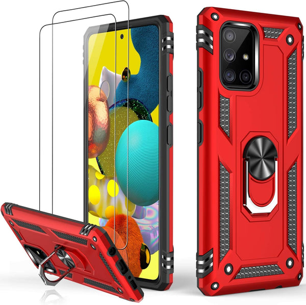 LUMARKE for Galaxy A51 5G Case with Screen Protector, Pass 16ft. Drop Tested Military Grade Protective Phone Cover with