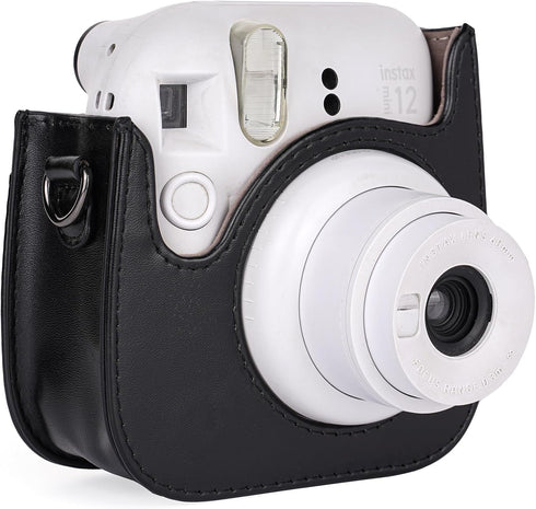 Frankmate Protective Case for Fujifilm Instax Mini 12 11 9 - Instant Film Camera with Accessory Pocket and Adjustable