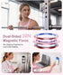 CAPRARO 360 17/16/15/14/16 Magnetic Phone Ring Holder for MagSafe, Dual-Side Magnetics, Rotation Gym Phone Stand Grip