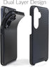 Crave Dual Guard Case for Samsung Galaxy S24, Black, Shockproof Protection Dual Layer Case