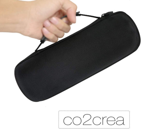 co2CREA Hard Travel Case for Ultimate Ears UE BOOM 4/BOOM 3 Portable Bluetooth Speaker (Black Case + Sunset Red Inside)