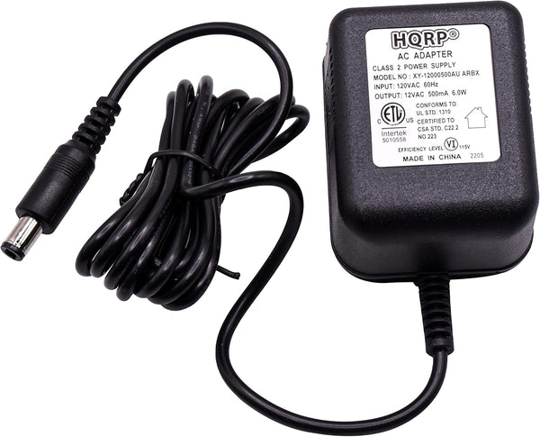 HQRP AC Adapter Compatible with Roland BRA-120, Power Supply Cord, 12V AC 12449622, ETL Listed
