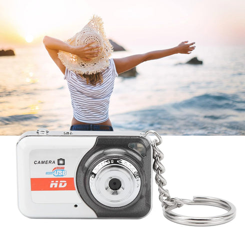 Pomya Mini DV Camera, Small Video Recorder with Motion Detection, Support 32G Memory, USB Mini Camera Keychain Video