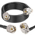 MOOKEERF CB Coax Cable - 15FT RG58 UHF PL-259 Male to Male