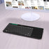 Rii K18 Plus Wireless Multimedia Keyboard, 3-LED Color Backlit with Multi-Touch Big Size Trackpad, Rechargeable for
