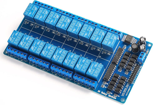 SainSmart 16-Channel Relay Module Board for Arduino, DSP, AVR, PIC, ARM, 12V