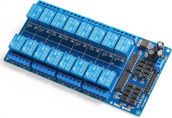 SainSmart 16-Channel Relay Module Board for Arduino, DSP, AVR, PIC, ARM, 12V