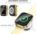 Wingle Waterproof Case for Apple Watch 44mm Series SE 4 5 6, Compatible Full Protective Hard PC Cover with Built-in