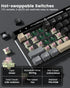 Typehaven VK68 65% 68 Gaming Keyboard, Wired Backlit Mini Keyboard, Ultra-Compact Anti-Ghosting No-Conflict Keys Gaming